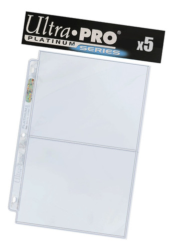 Ultra Pro Platinum Series 5 Micas Con 2 Bolsillos Postcards