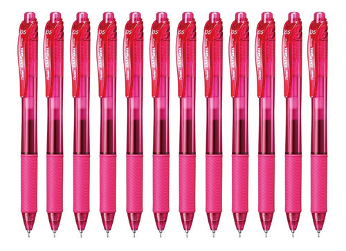 Bolígrafos Pentel Energel Bln105 Tinta Gel Líquida 0.5mm 12u Color de la tinta Rosa