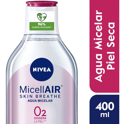 Agua Micelar Nivea Skin Breathe Piel Seca 400 Ml