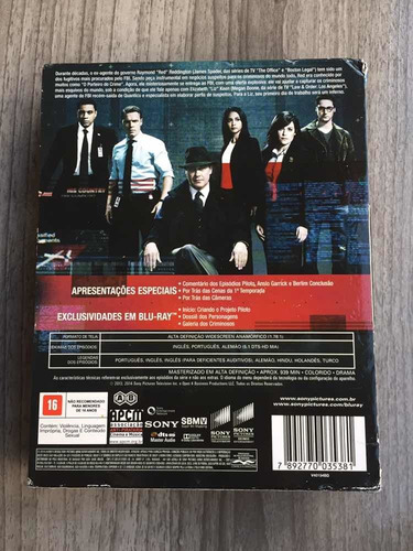 Blu-ray Disco The Blacklist 1 Temporada Completa (Usado)