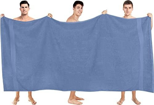 Toalla De Baño Paquete Con 2 Piezas De Algodon Color Azul