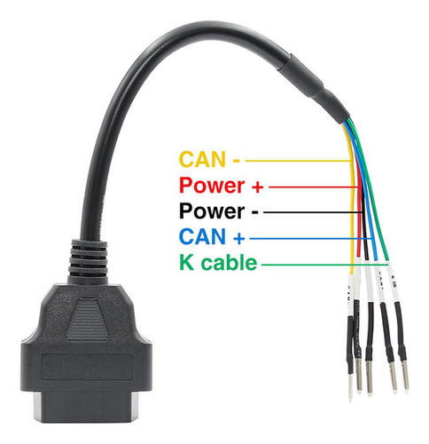 6 Conectores Obd Obd2 Hembra K Line Can Jumper Tester De 16