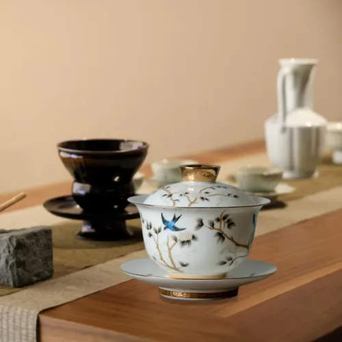 Xícara De Chá Chinesa De Porcelana Branca 190ml - Design