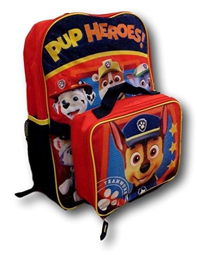 Paw Patrol Pub Heroes! Mochila Con Bolsa De Almuerzo Con Ais