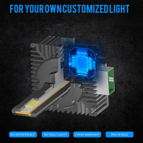 Para Fu Kits De Faros D3s Led De Luz Alta Y Baja 6000k For