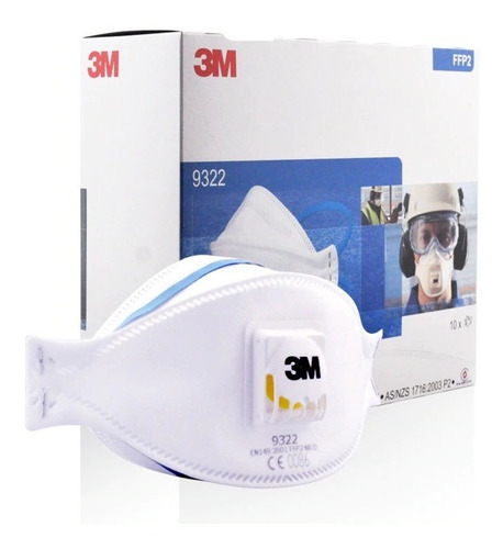 Mascarilla Desechable 3m 9322+ Caja 10 Unidades