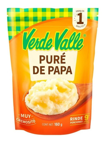 Pure De Papa Instantaneo Verde Valle Pure Cremoso De 160g