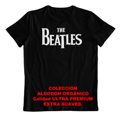 Polera - Dtf - Algodon Organico - The Beatles Rock Band N1