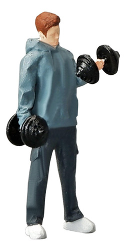 Figuras De Personas De Fitness En Miniatura, Diseño Hombres