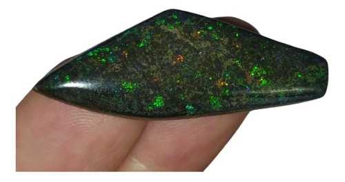 Pedra Opala Preciosa Black Matrix Rainbow Raríssima 16,10 Ct