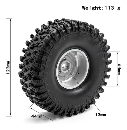 Q0paa Neumático 90046 1/10 Para Cc10 Con Crawler Trx-4 Rc