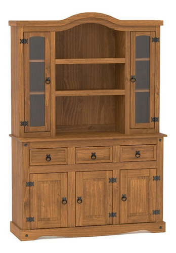 Mueble Modular 5p 3c - Aparador - Cristalero - Madera - Lcm