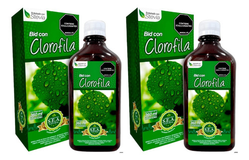 2 Clorofila Liquida 360ml - mL a $47