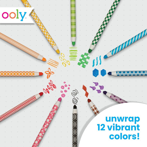 Ooly Color Appeel Crayon Sticks, Juego De 12 Crayones Pelabl