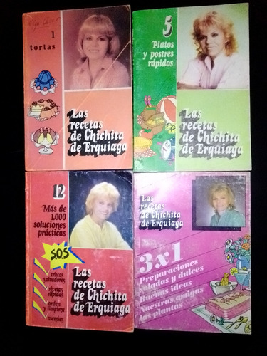 Pack 4 Ejemplares Las Recetas De Chichita De Erquiaga