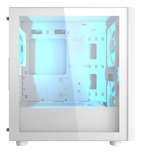 Gabinete Gamer Cougar Uniface Mini Rgb White Color Blanco
