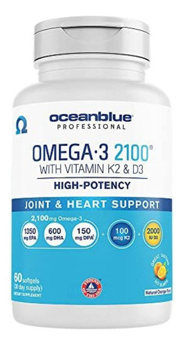 Oceanblue Professional Omega-3 2100 Con Vitamina K2 Y Vitami