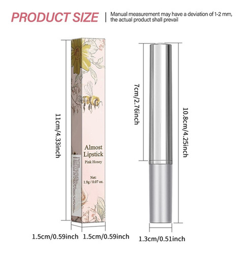 Lápiz Labial Transparente Hidratante De Color X Na 8001