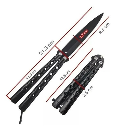 Ultra Navaja Cuchillo Filo Mariposa Camping Diseños Y +