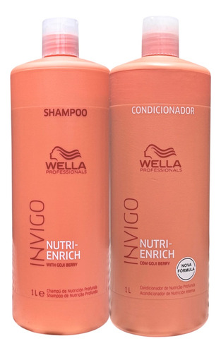 Wella Enrich Invigo Kit Nutrição Profunda Secos Ressecado 2u