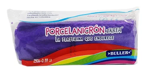 Masa Moldeable Porcelanicrón X 250 Grs Color Morado Buller.