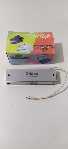 Conjunto De Imã + Fonte Para Fechadura Eletromagnética