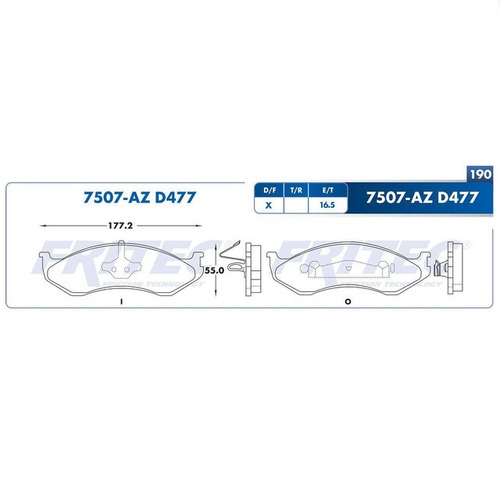 Balatas Delantero Jeep Wrangler 1995 4.0l Semimetalicas