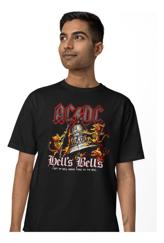 Polera Ac/dc - Diseño 100 Dtf