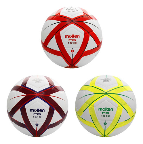 Balon Forza 1510 Molten 3 Piezas Mayoreo Futbol Laminado Color Mix