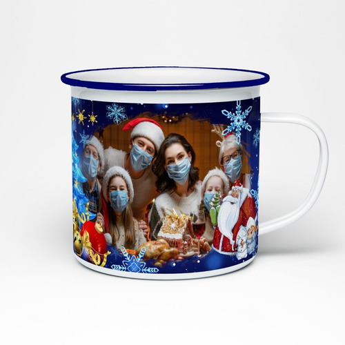 Taza De Peltre Regalo Feliz Navidad