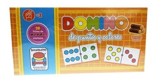 Juego Domino De Puntos Y Colores Banquito Argentino Art 133
