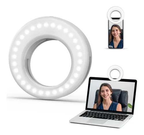 Aro de luz en la computadora sale