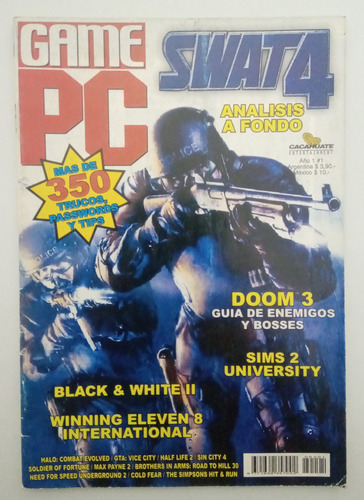 Revista Videojuegos Game Pc (rareza - De Los De Club Play) (Usado)