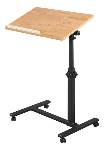 Mesa Plegable Escritorio De Madera Con Ruedas