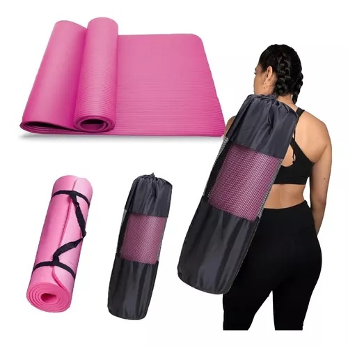 HemingWeigh Tapete de yoga extra grueso para mujeres y hombres con correa,  72 x 23 pulgadas, tapete de ejercicio antideslizante grande para