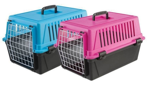 Jaula Transportadora Para Perros Y Gatos 10kg Neon Colors