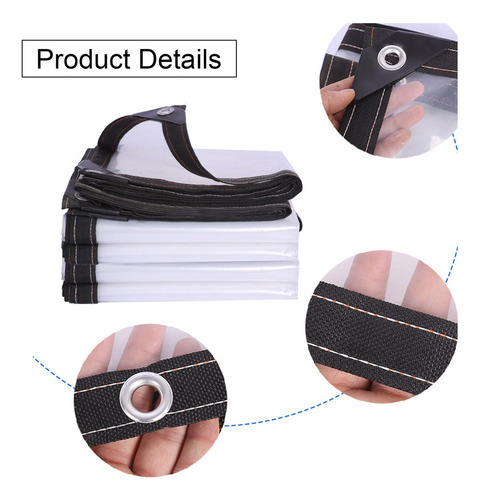 Lona De Cubierta Impermeable Transparente Con Lazos Elástico