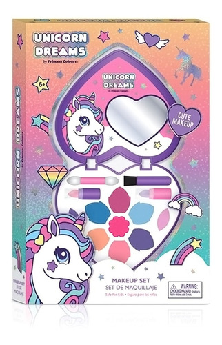 Corazon Con Maquillaje Infantil Make Up Unicorn Dreams