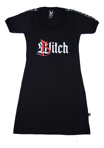 Vestido Street 666 Witch Bitch Pentagrama Rock Hitch