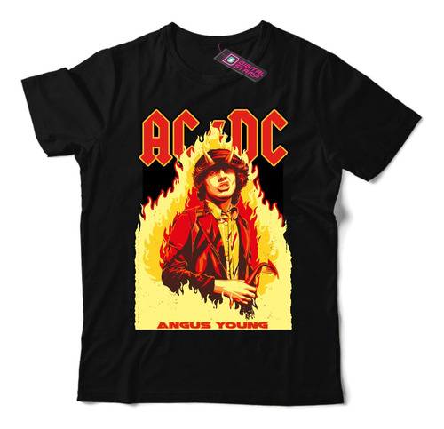 Remera Ac/dc Angus Young Mu 24 Dtg Premium