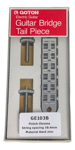 Ponte Fixa Gotoh Tune-o-matic Ge103b Chrome Les Paul