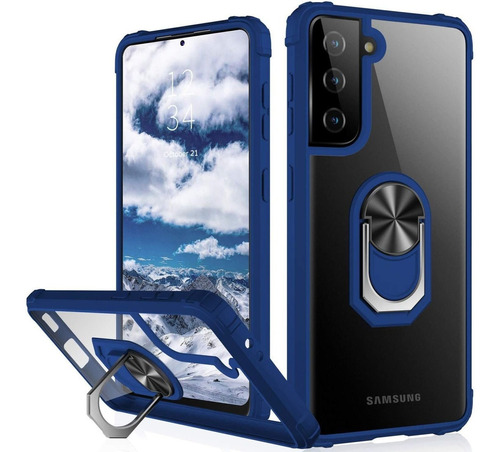 Funda Para Samsung Galaxy S21 Bordes Azules