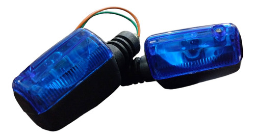 Cruces Faros  Moto Ax100 Mini P A R Mica Azul