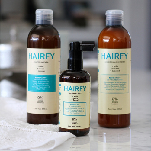 Imagen 9 de 10 de Hairfy - Shampoo Anticaída - Biotina + 14 Activos - 300ml