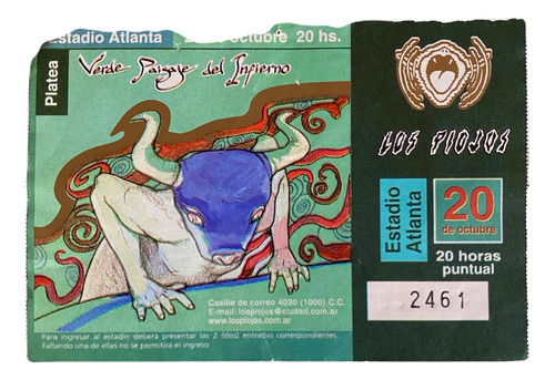 Lote Entradas Antiguas Los Piojos 1999-2004 (Usado)