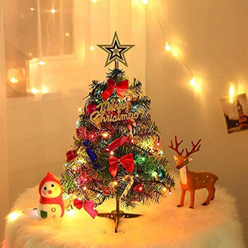 Árbol De Navidad De Mesa De 24  / 60cm, Mini Pino De Navidad