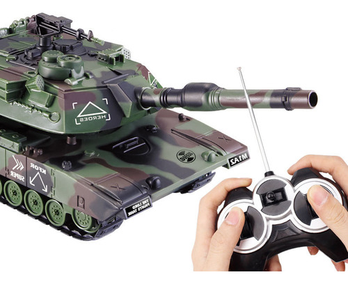 Tanque Rc De Guerra Militar Pesado, De Juguete F, Dispara Ba