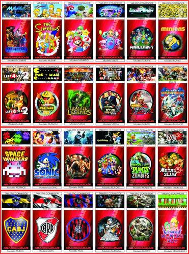 Imagen 10 de 10 de Multijuegoarcade Slim Lcd 5300 Juegos Mame 2 Jugadores
