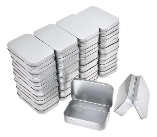 30 Latas Rectangulares De Metal  95 X 62 X 20 Mm