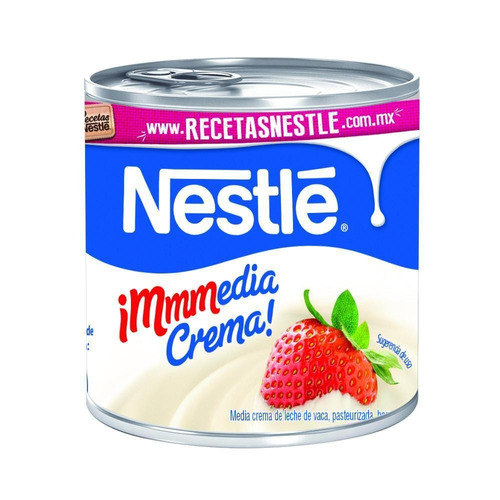 Caja Media Crema Nestlé De 225 Grs Con 24 Piezas